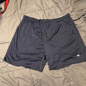 Big and tall Russell Navy Athletic Shorts